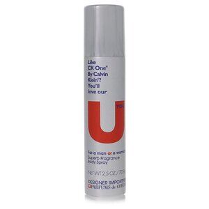 Designer Imposters U You by Parfums De Coeur Deodorant Body Spray (Unisex) 2.5 o